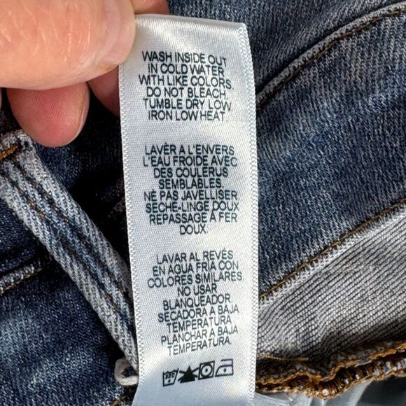 Frame Denim Le High Skinny Distressed Raw Hem Cropped Jeans Sz 28 - Picture 12 of 13